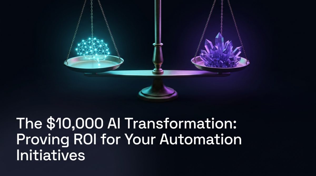 The $10,000 AI Transformation: Proving ROI for Your Automation Initiatives
